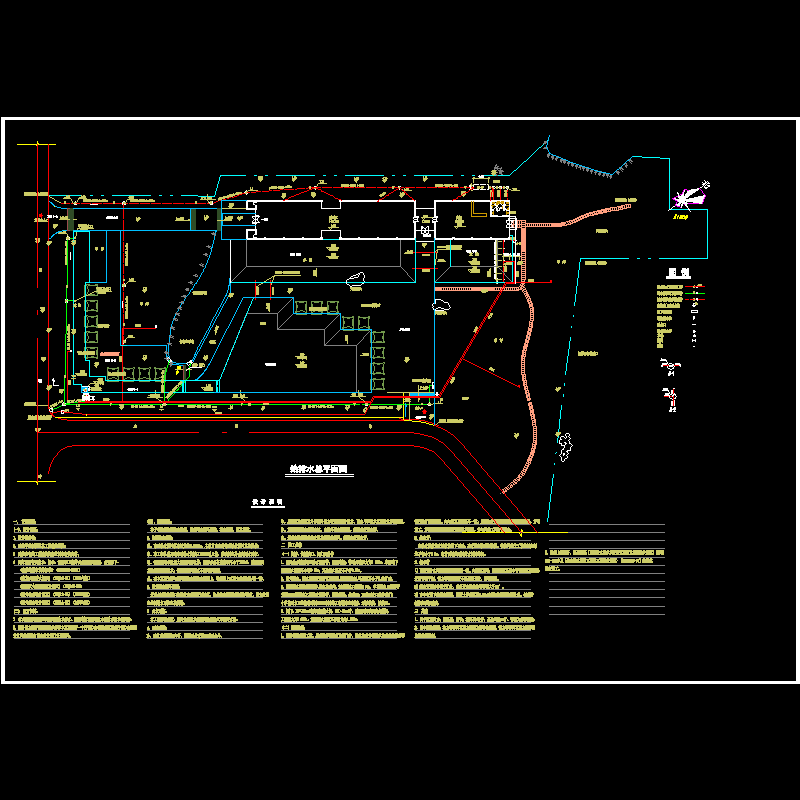 环境景观给排水设计CAD施工图纸 - 1