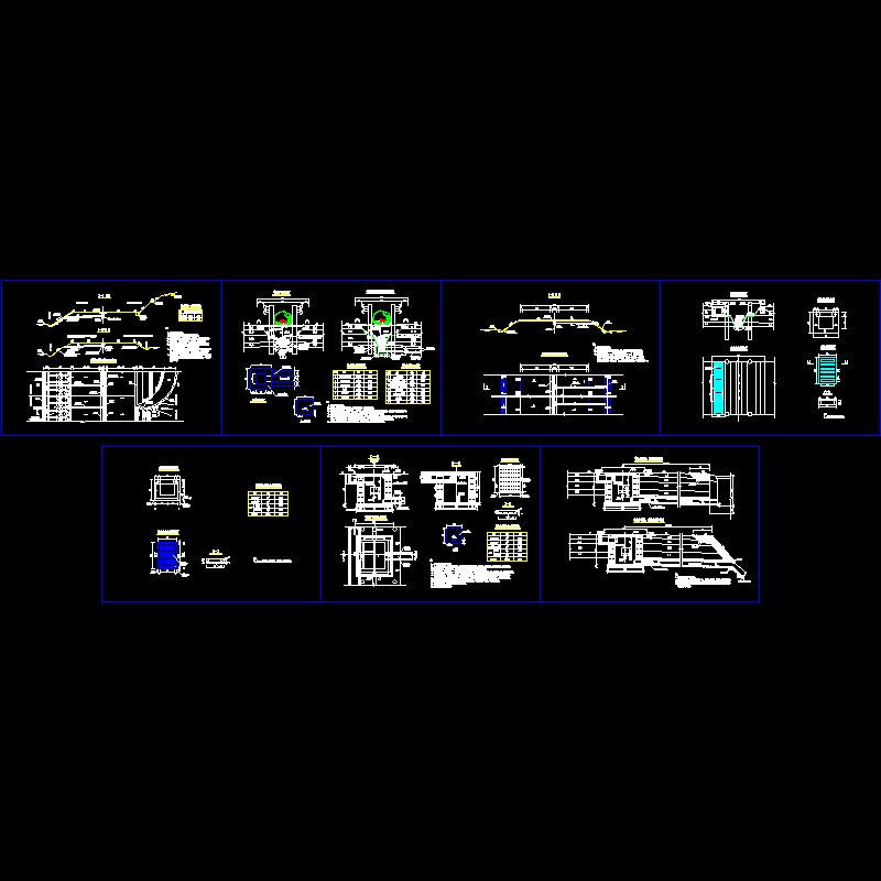 路基、路面、中央分隔带排水cad设计图纸 - 1