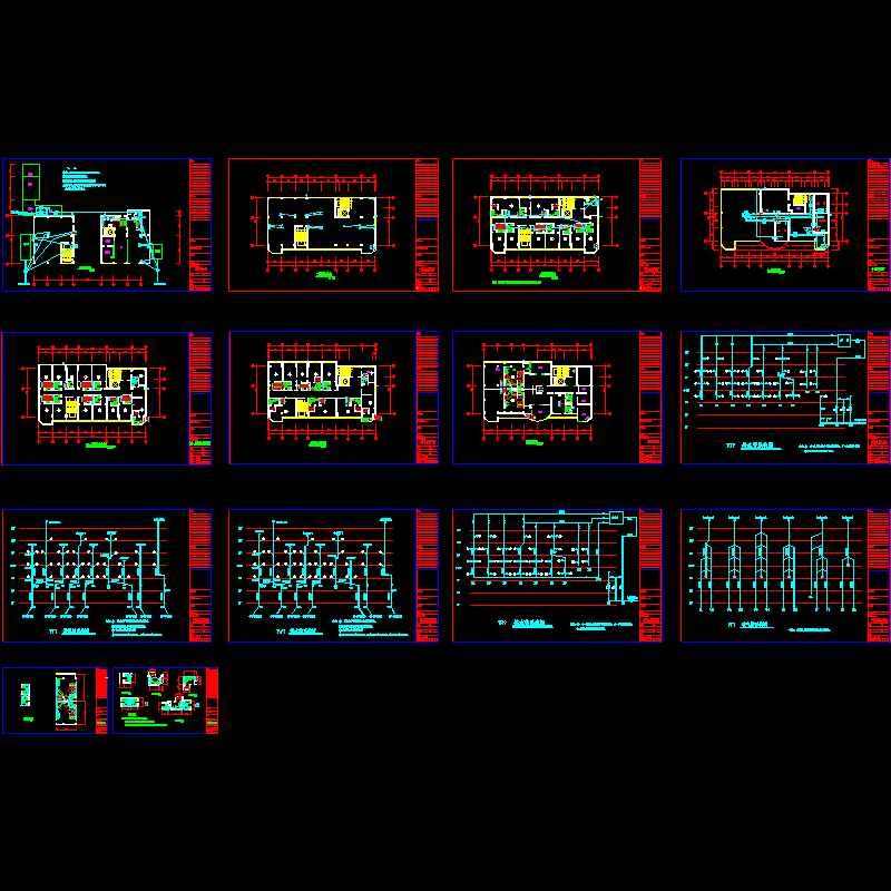 酒店给排水设计CAD图纸.dwg - 1