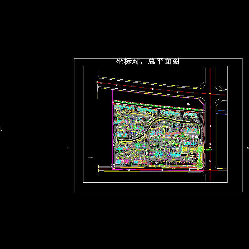 别墅植物配置平面图.dwg