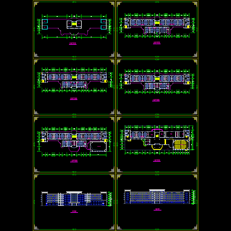 中学教学楼方案设计图纸(体育器材室).dwg - 1