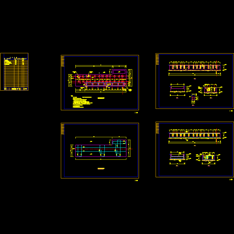 车床基础CAD施工图纸.dwg - 1