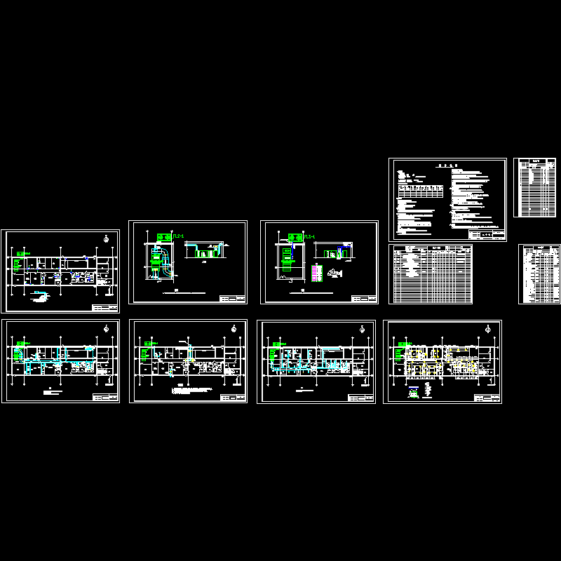 药厂全套净化空调设计CAD施工图纸.dwg - 1