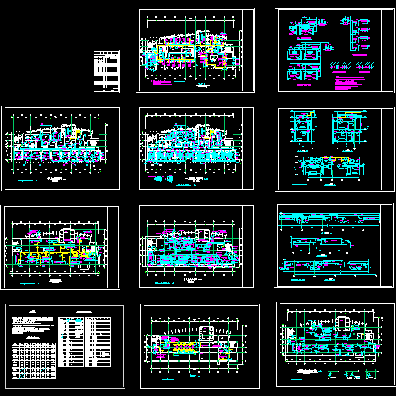 洁净手术部空调设计CAD施工图纸.dwg - 1