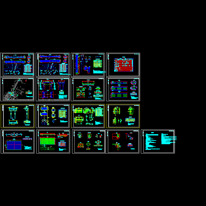 10m单跨简支板梁桥全套CAD施工图（17张图纸详细）.dwg - 1