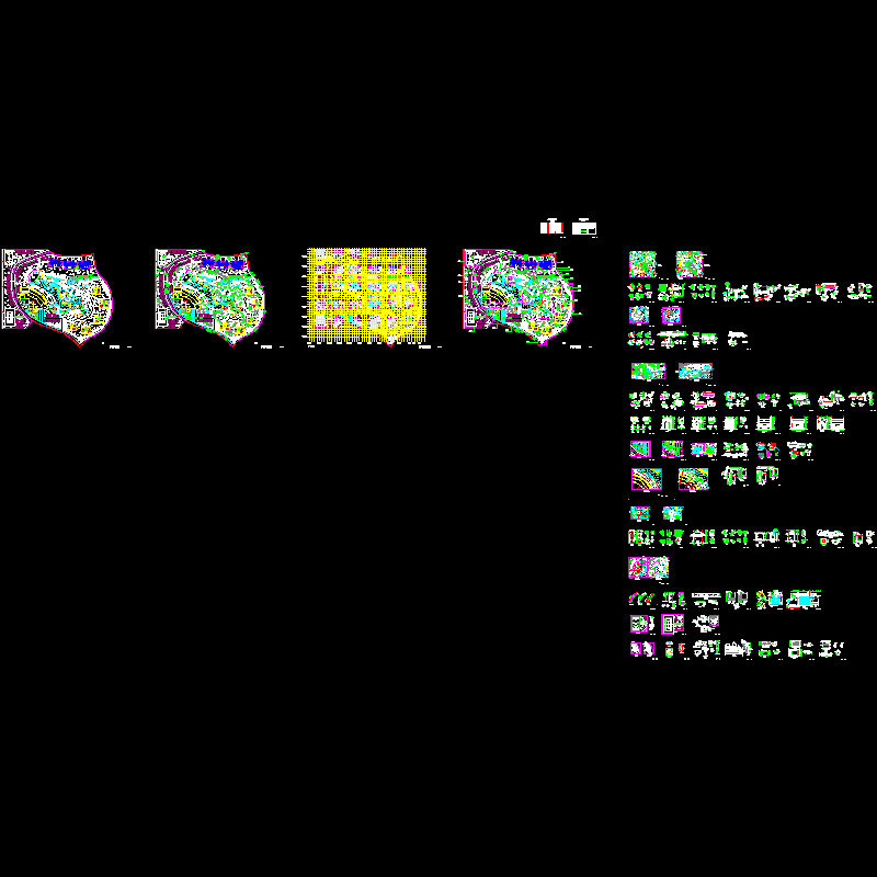 居住小区景观节点CAD施工图纸.dwg - 1