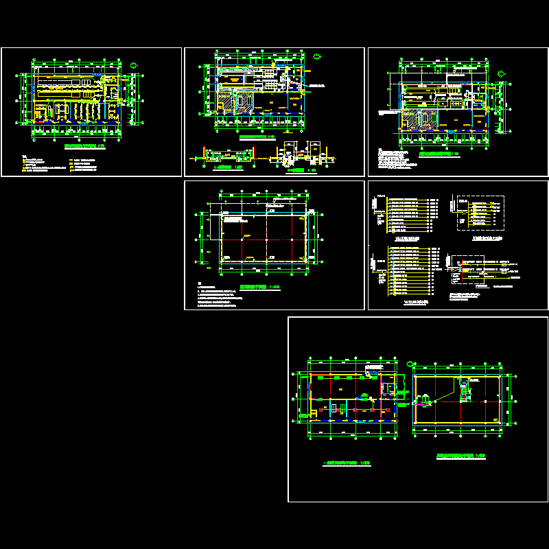 污水处理厂电气CAD施工图（6页图纸）.dwg - 1