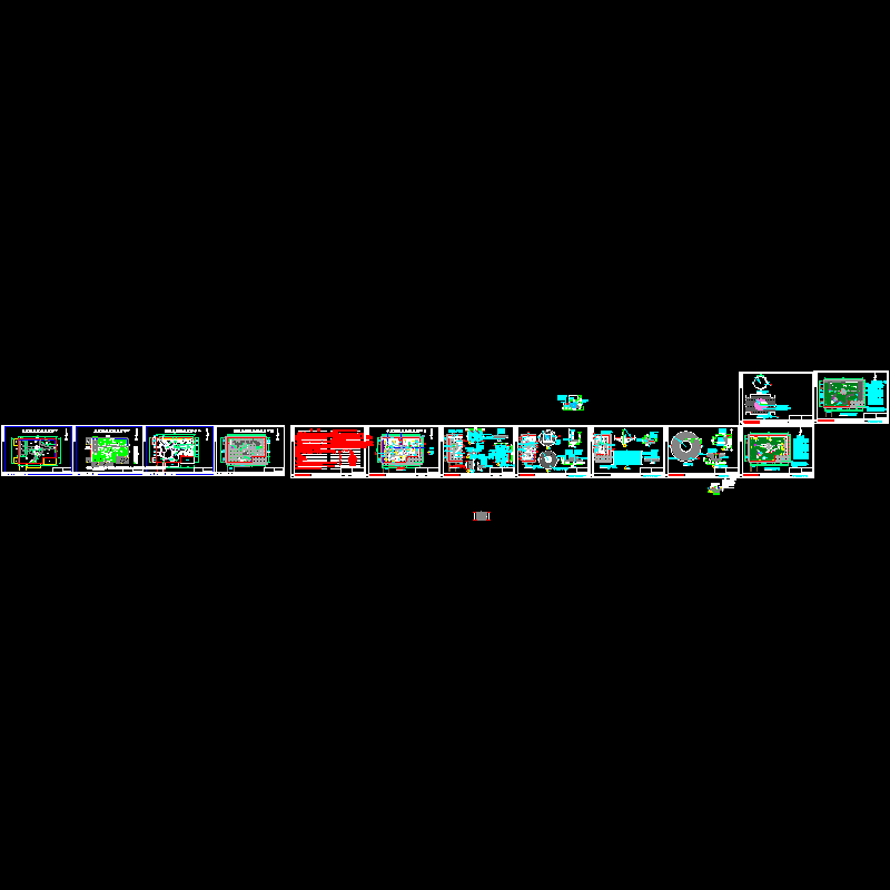 小游园CAD施工图全套（总平面图,花坛节点详图）.dwg - 1