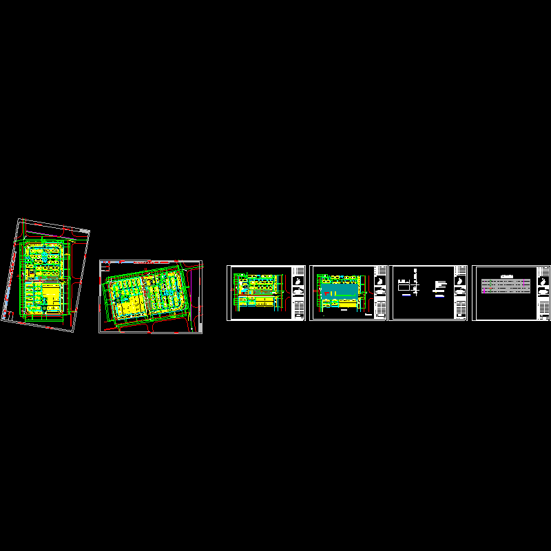 安置小区景观B区CAD施工图纸.dwg - 1