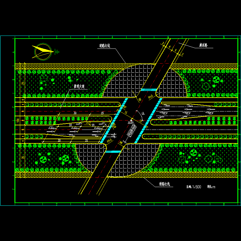 交叉口平面.dwg