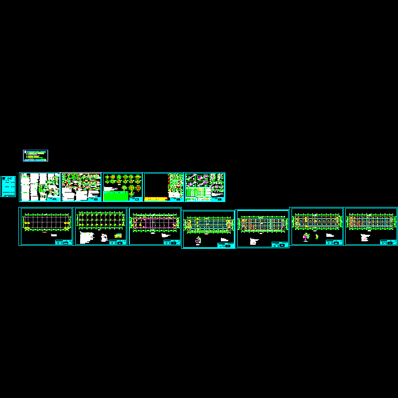 桩基础2层商铺结构CAD施工图纸 - 1