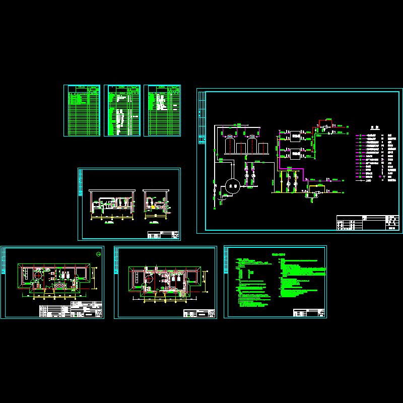 换热站设计CAD施工图纸 - 1