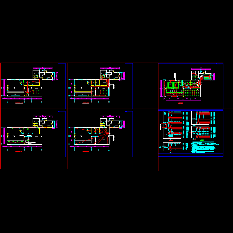 中国电信客户中心电气设计CAD施工图纸.dwg - 1