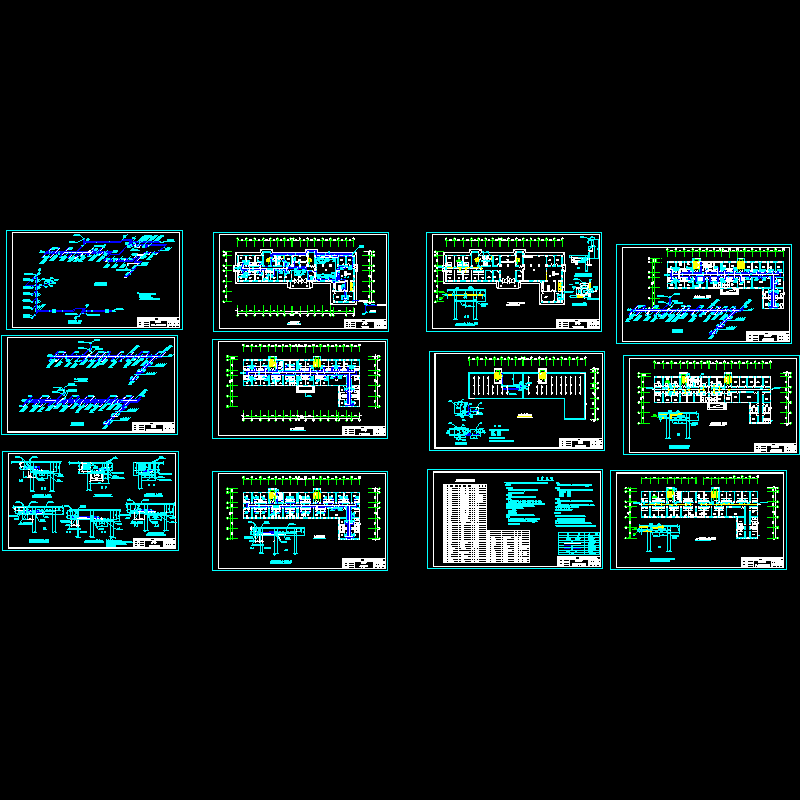 多层公寓楼空调系统大样图（12页大样图）.dwg - 1