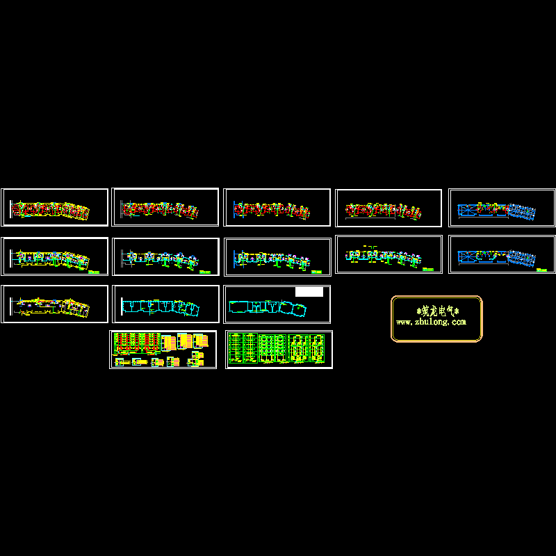 商住楼电气CAD施工图纸.dwg - 1