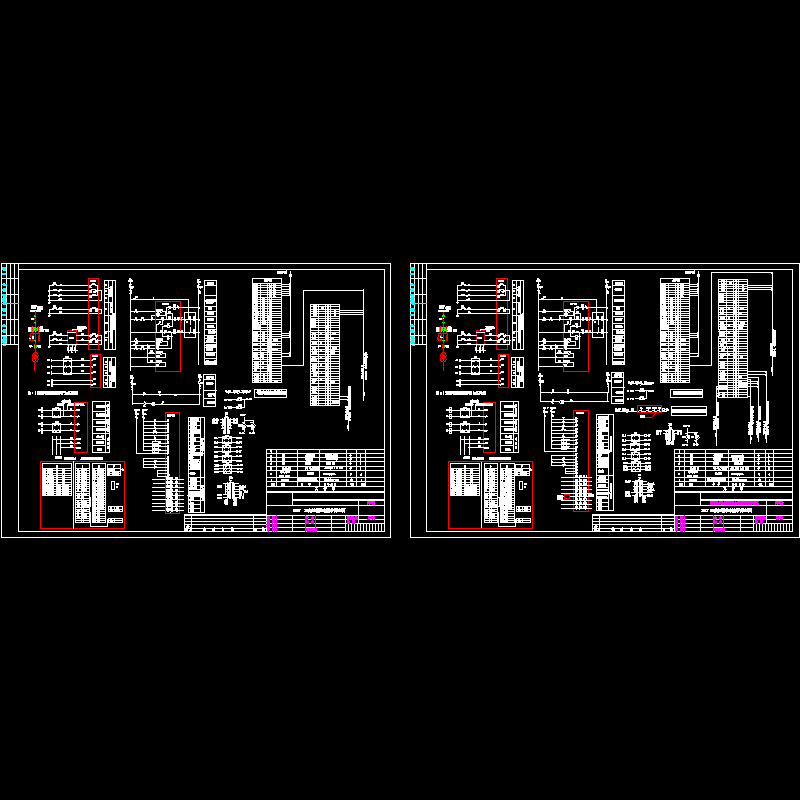 变压器控制保护原理图.dwg