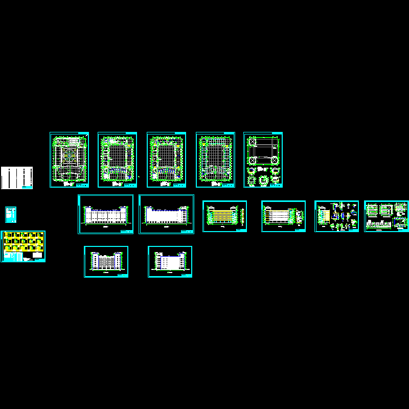 中学教学楼建筑设计CAD大样图.dwg - 1