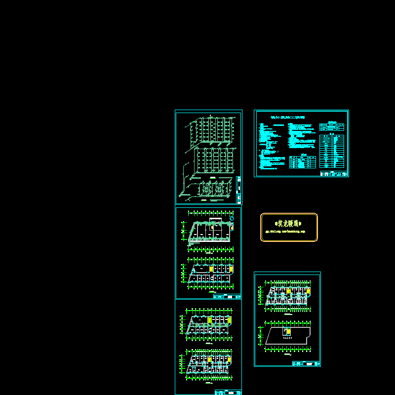 6层综合楼采暖设计CAD施工图纸.dwg - 1