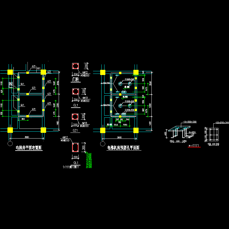 电梯井（框架中砖砌）做法.dwg