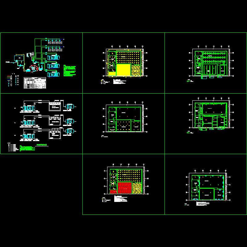 电子厂房洁净空调设计CAD图纸 - 1