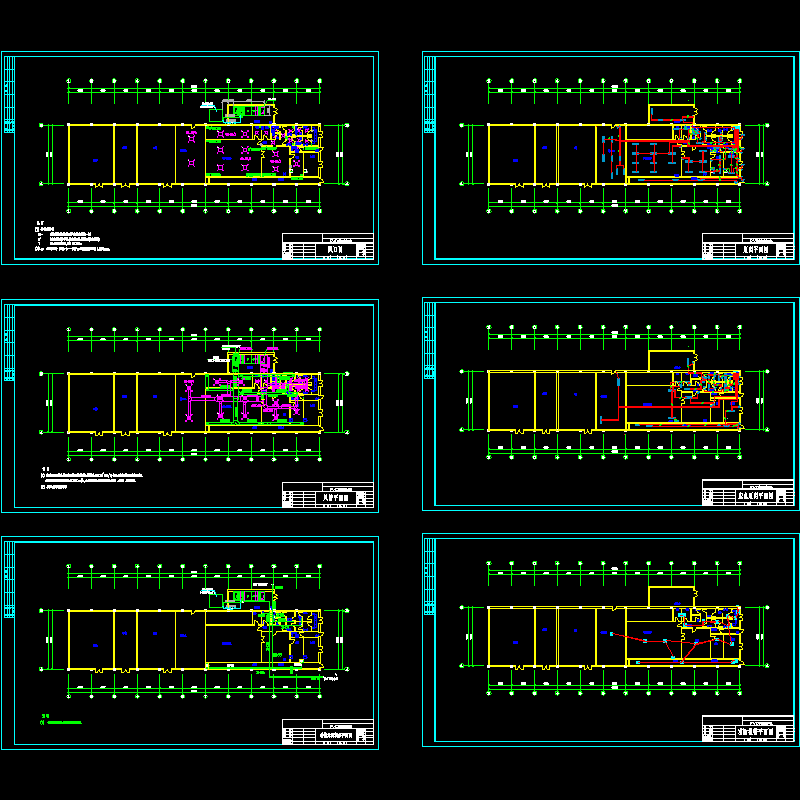 PVC车间水暖电设计CAD图纸 - 1