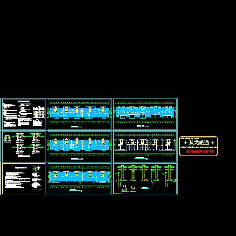 商住楼地板辐射采暖图纸.dwg - 1