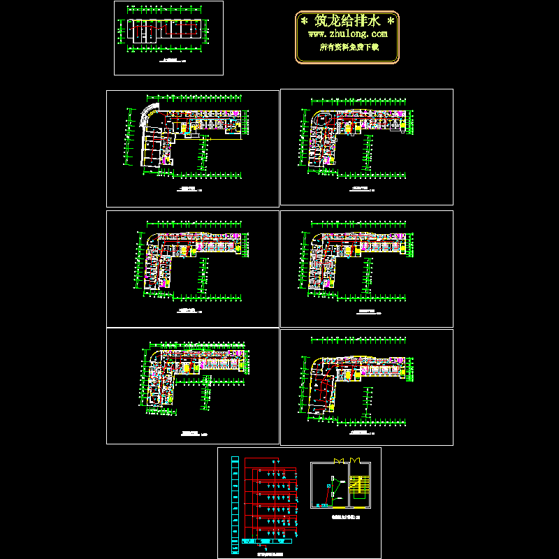 医院消防设计CAD图纸.dwg - 1