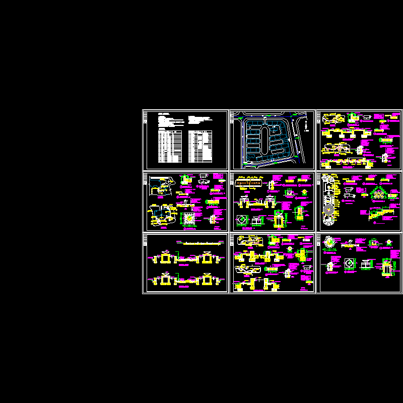 小区园林绿化CAD施工图纸.dwg - 1