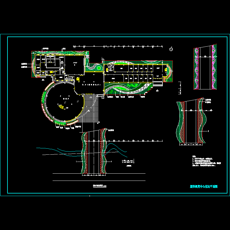 某办公楼花池绿化平面图.dwg