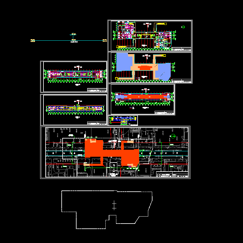 轨道交通二号线一期工程站总体设计CAD图纸 - 1