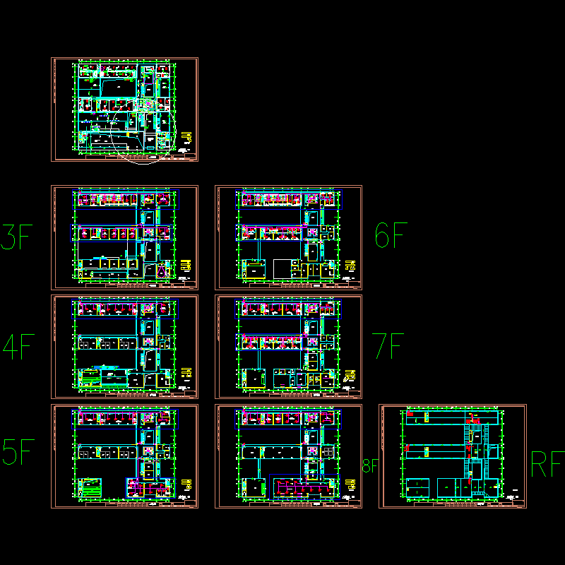 商务楼空调平面图（8页图纸）.dwg - 1