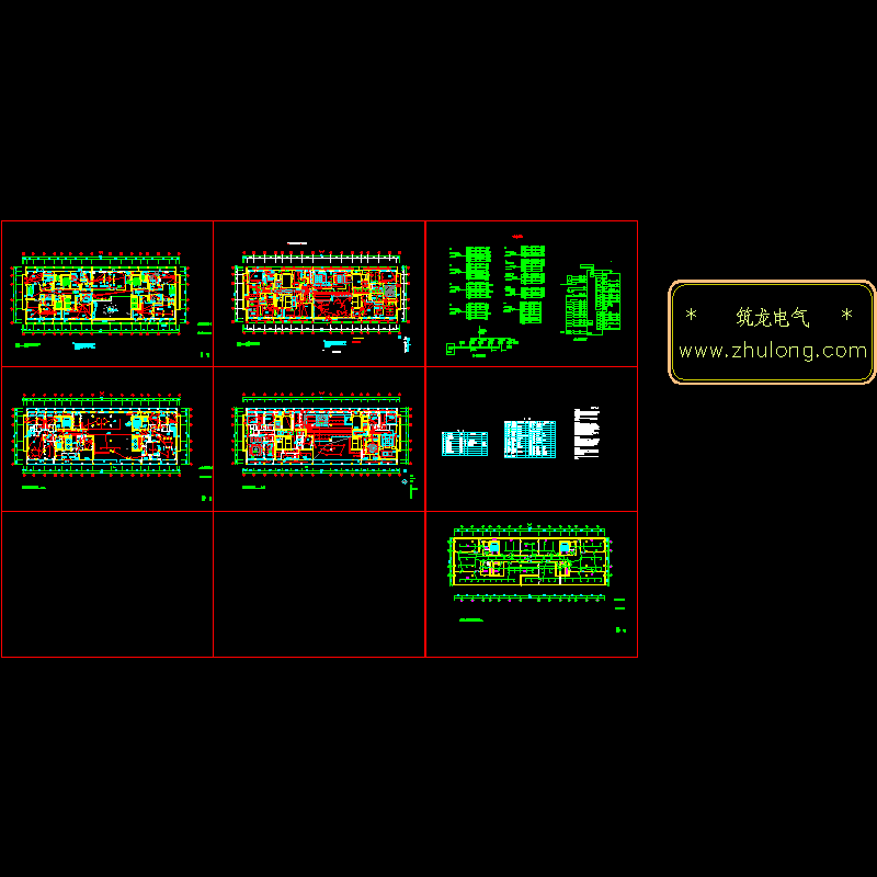 酒店总统套房电气CAD施工图纸（7张）.dwg - 1