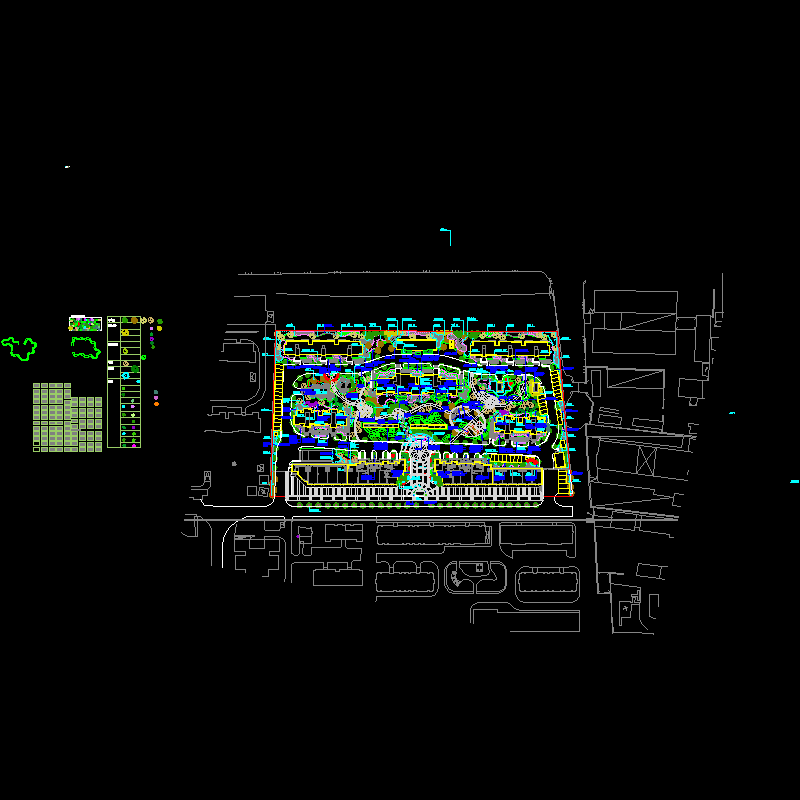 居住区景观植物种植工程CAD施工图纸.dwg - 1