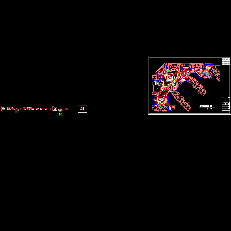 完整的屋顶花园景观设计CAD施工图纸.dwg - 1