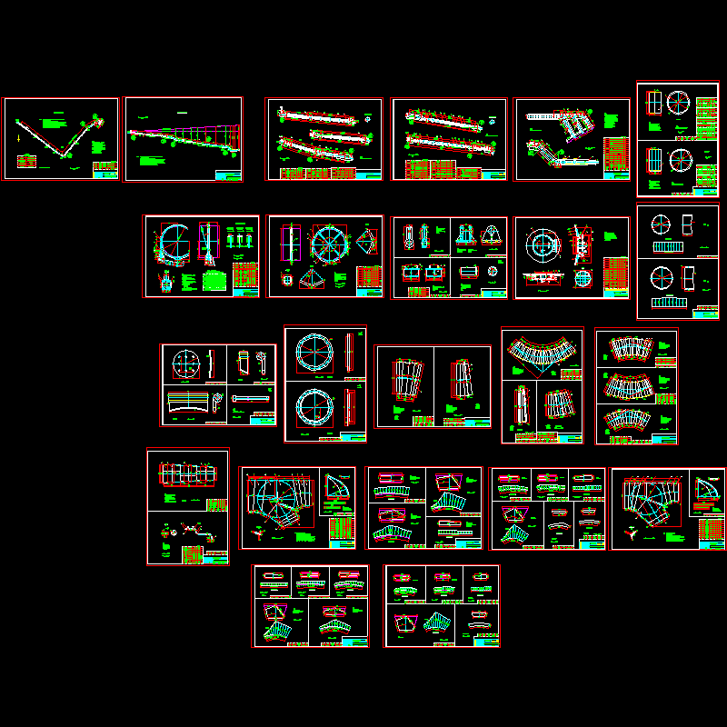 压力钢管（明管）CAD施工图纸.dwg - 1