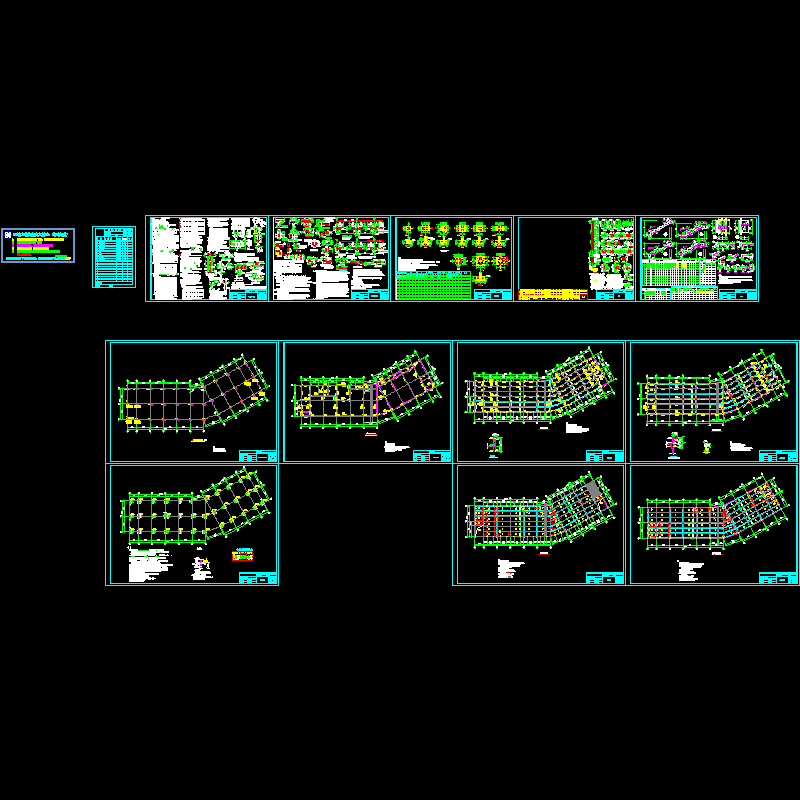 2层桩基础商铺结构施工CAD图纸(dwg)(6度抗震)(二级结构安全) - 1