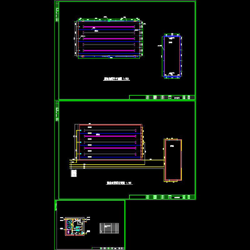 学校泳池水处理设计CAD图纸.dwg - 1