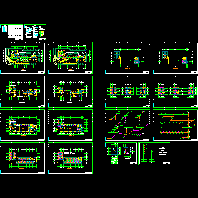 8层五星级宾馆空调设计.dwg - 1