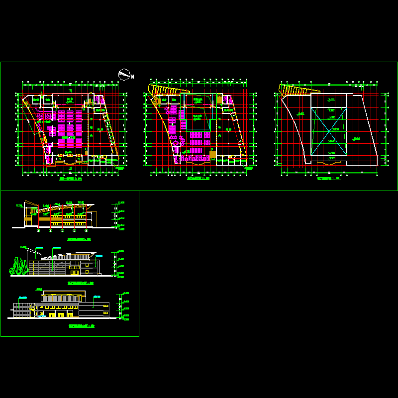 2层食堂（礼堂）建筑方案设计初设图纸.dwg - 1