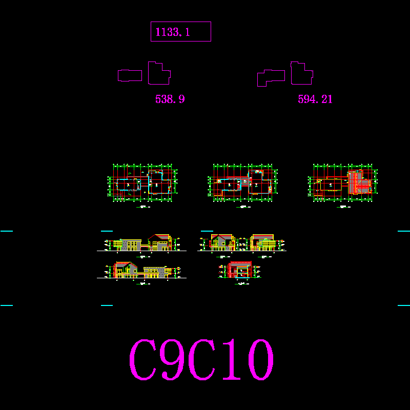 2层工业园区规划C9C10栋建筑扩初初设图纸.dwg - 1