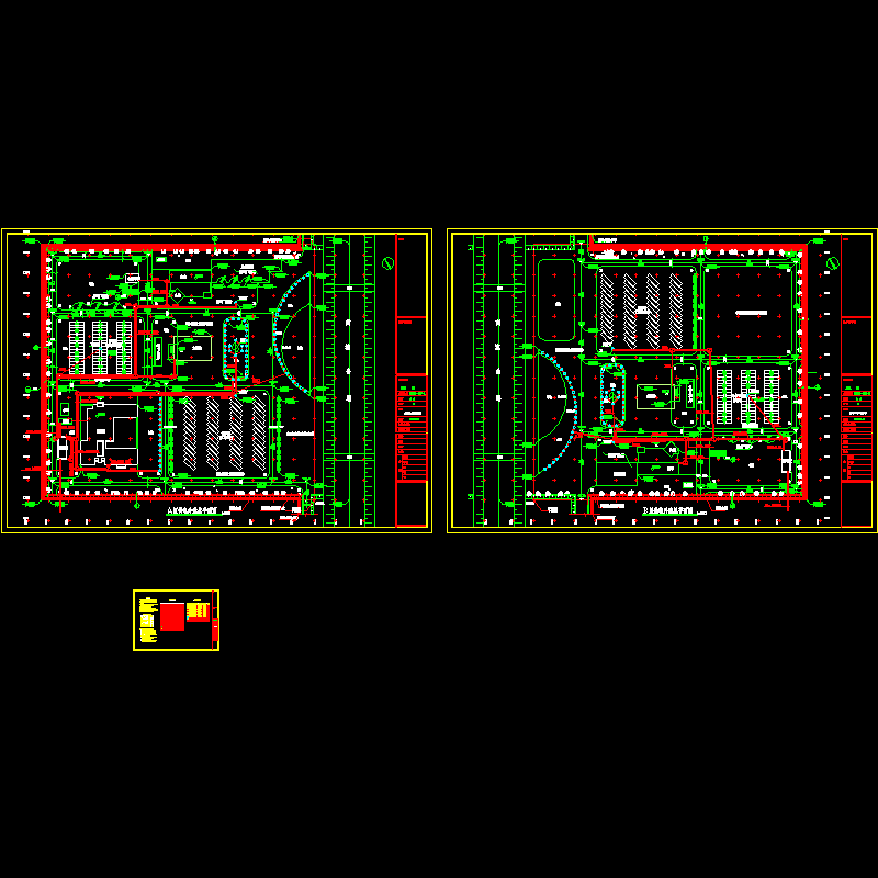 高速公司康庄服务区供电外线总平面图纸.dwg - 1