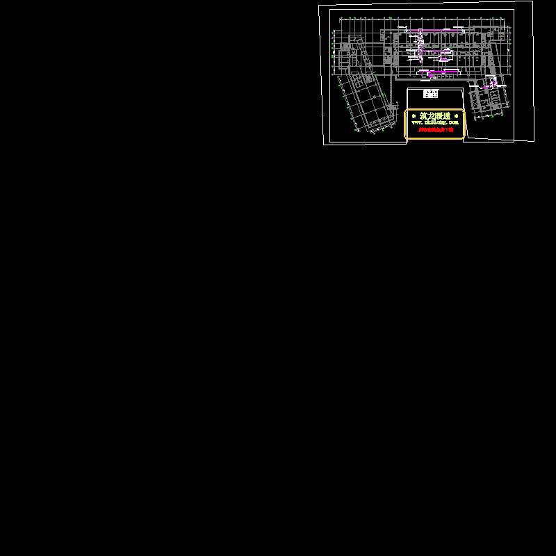 大型外企办公空间空调CAD图纸 - 1