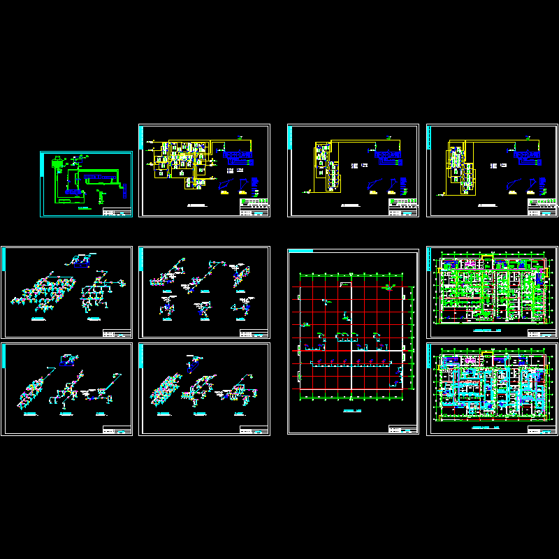 药厂综合制剂车间暖通CAD施工图纸 - 1