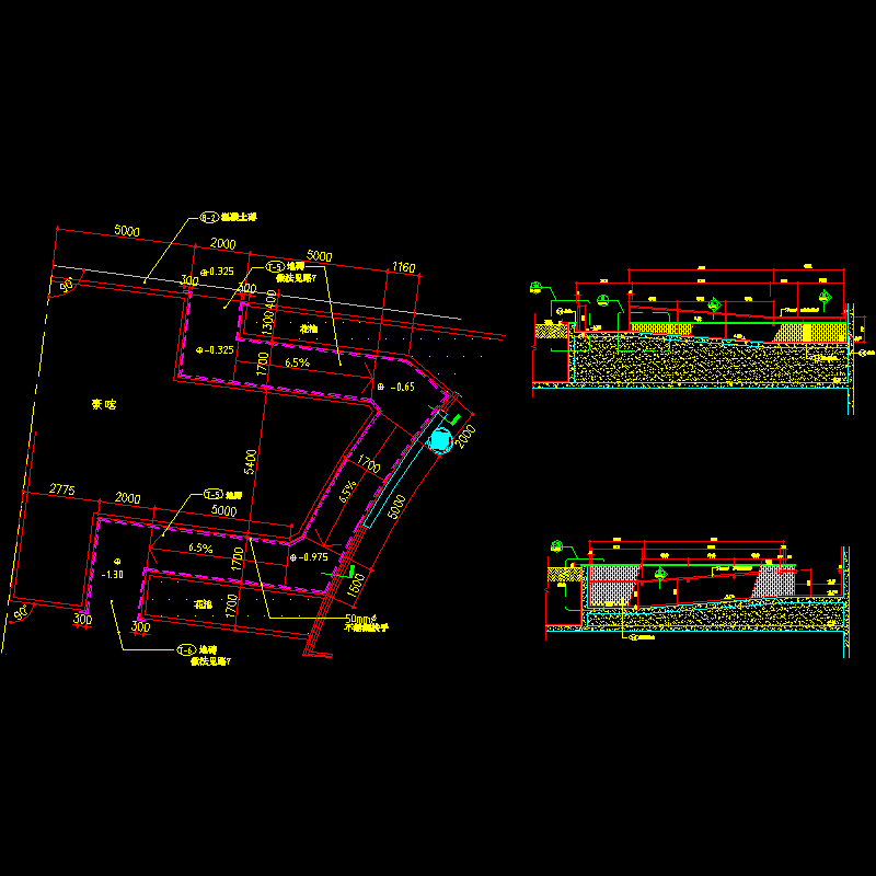 残疾人坡道结构CAD图纸 - 1