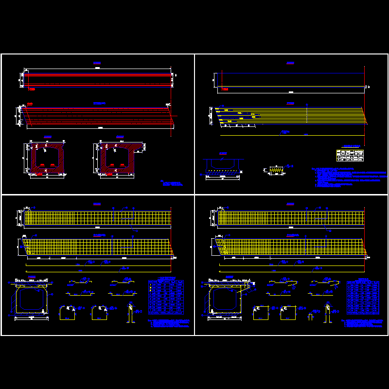 一套16m先张法预应力混凝土空心桥板节点设计CAD图纸 - 1