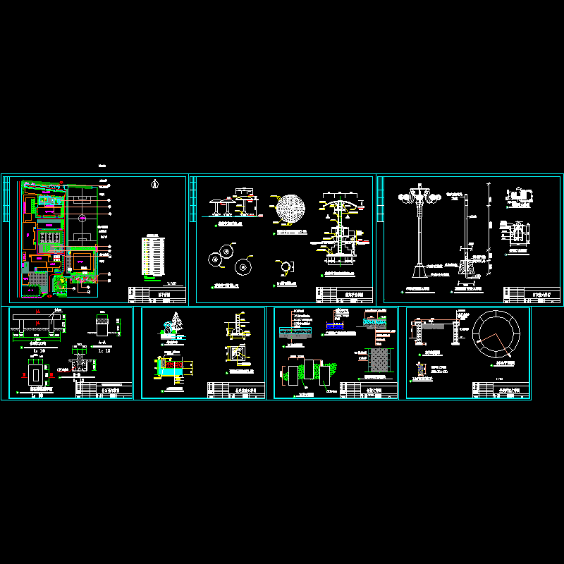 校园绿化工程CAD施工图纸 - 1