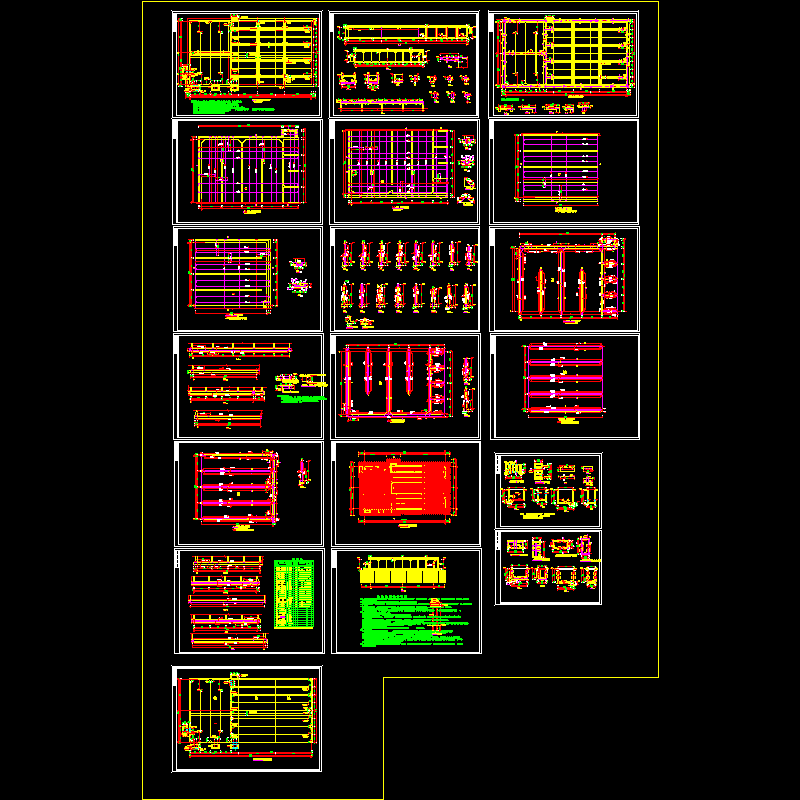 A2O工艺污水处理厂设计施工图纸.dwg - 1