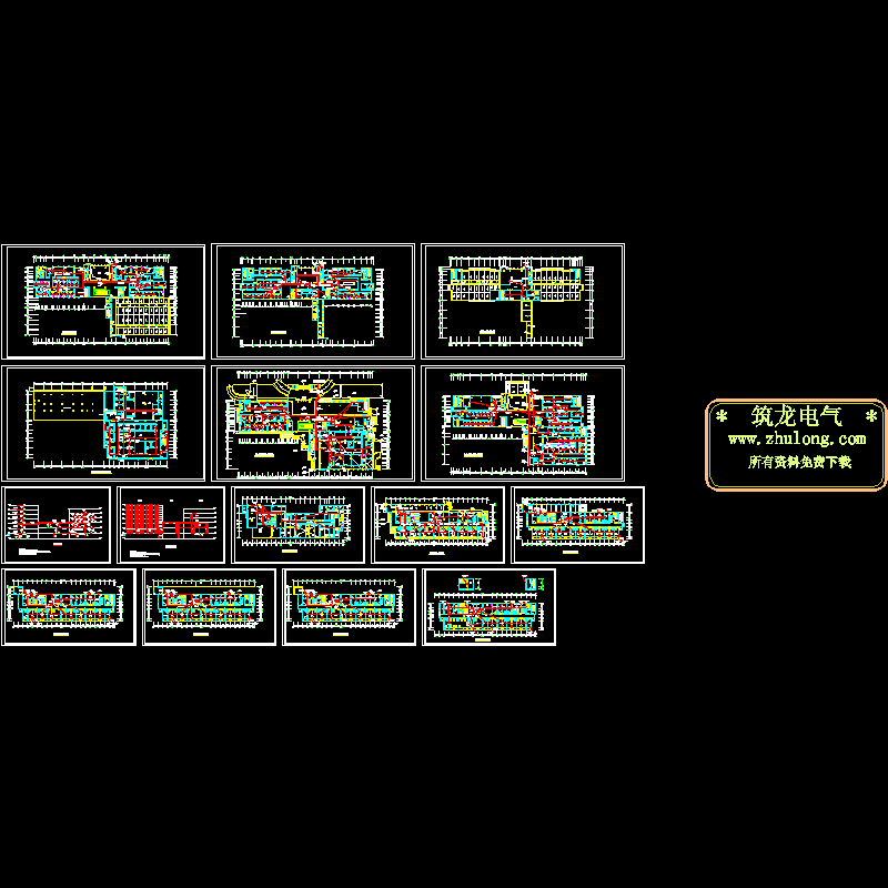 门诊楼弱电设计CAD图纸.dwg - 1