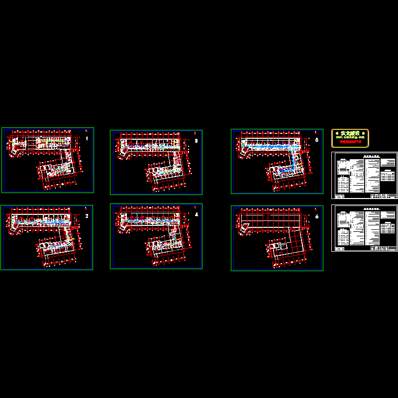 11526平米医院空调安装图（6页图纸）.dwg - 1