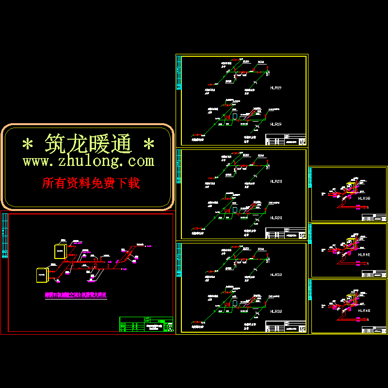 某别墅空调主机安装图.dwg
